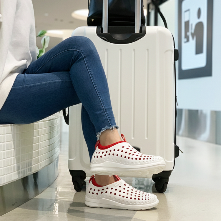 飛行機での足のむくみ対策におすすめのcciluシューズ2選